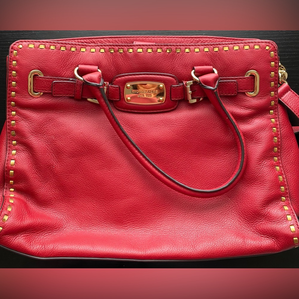 Michael Kors - Red Leather - With gold trim - Satchel / Shoulder Bag